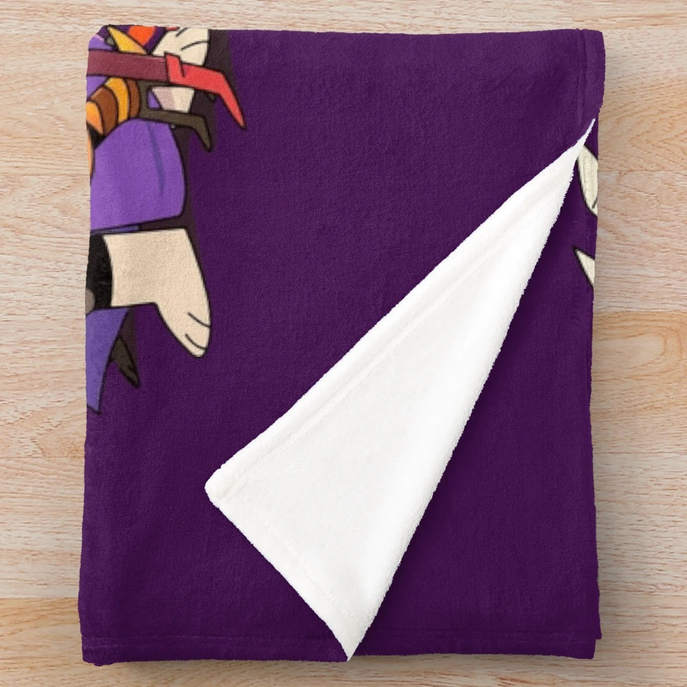 Undertale Plush Blanket featuring game characters
