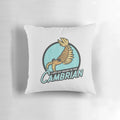 A decorative pillow featuring a Cambrian-era fossil design, perfect for science and nature lovers.