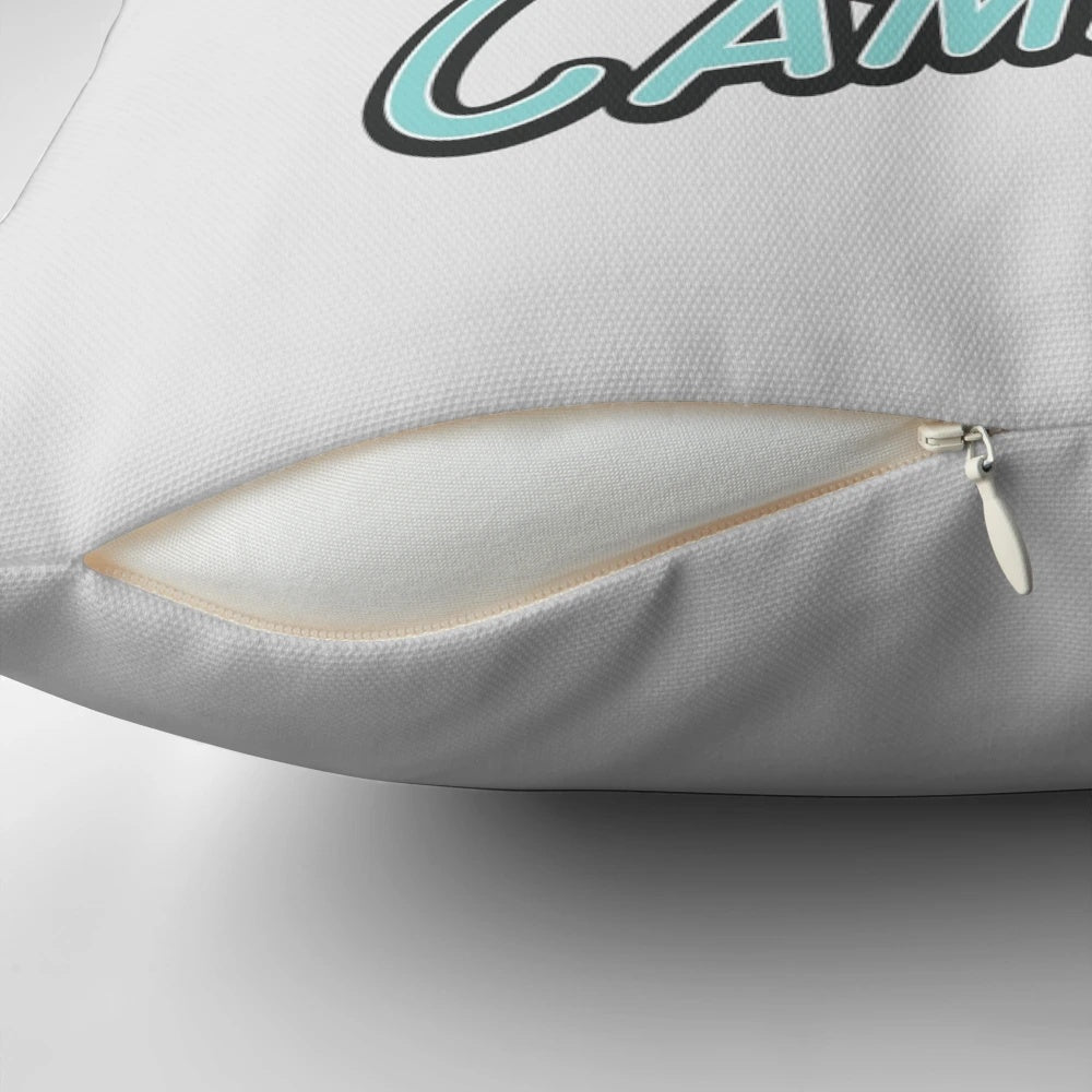 A decorative pillow featuring a Cambrian-era fossil design, perfect for science and nature lovers.