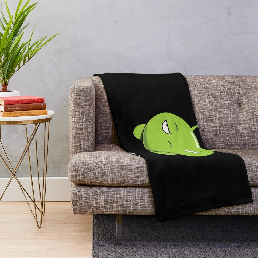 Mooncake plush blanket from the TV show Final Space