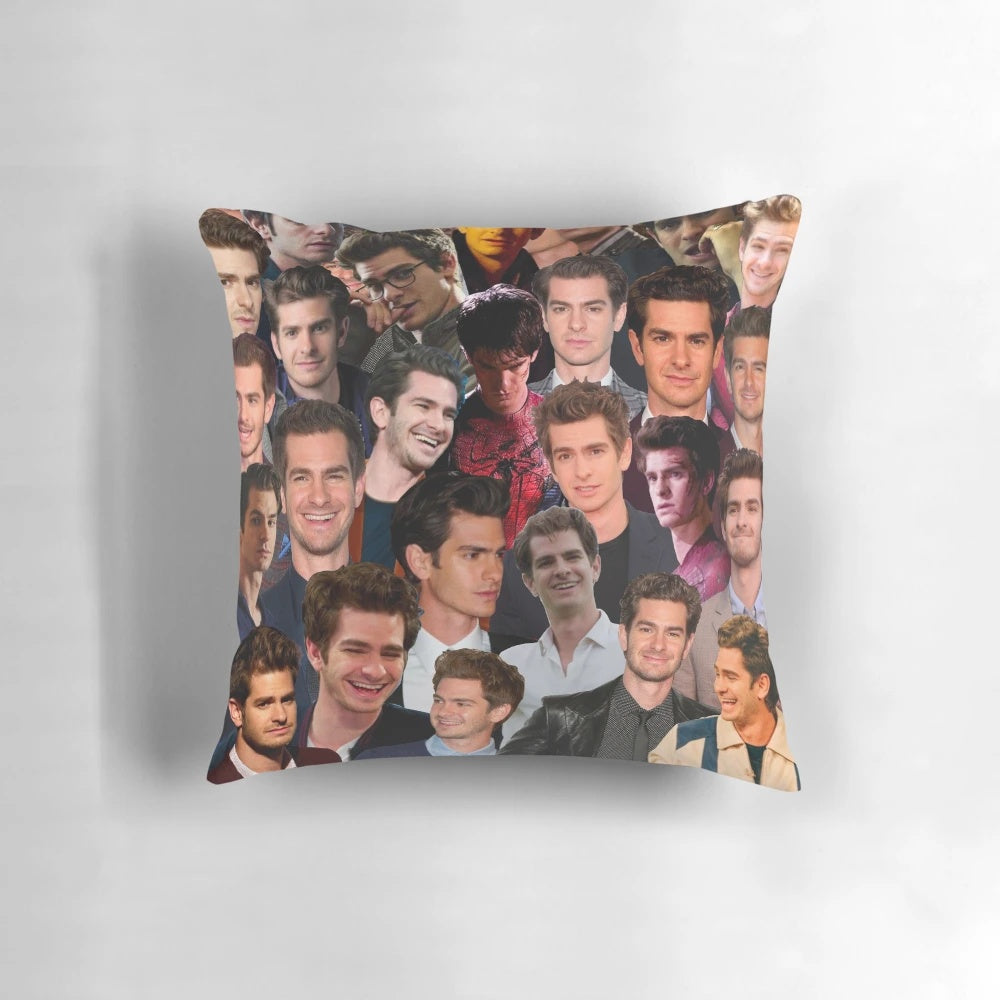 Andrew Garfield photo collage decorative pillow