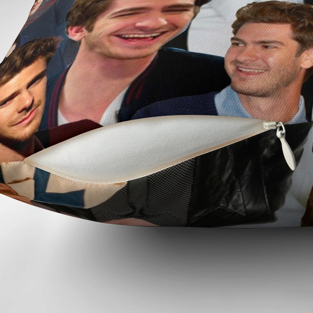 Andrew Garfield photo collage decorative pillow
