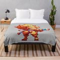 Female Monkey King Wukong Plush Blanket for Bedrooms