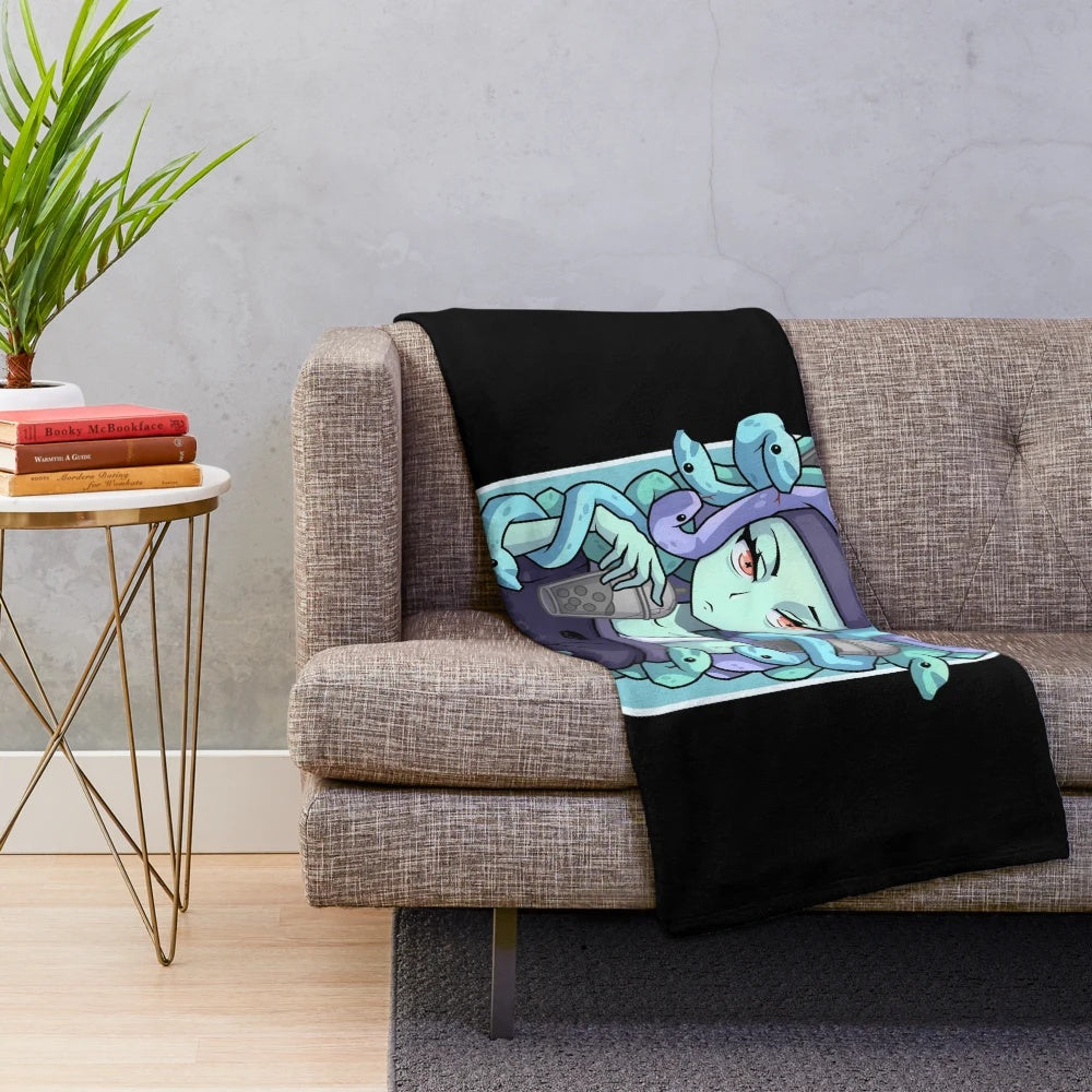 Boba Gorgon anime girl plush blanket