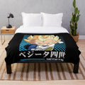 Cartoon parody plush blanket featuring humorous pop culture caricatures