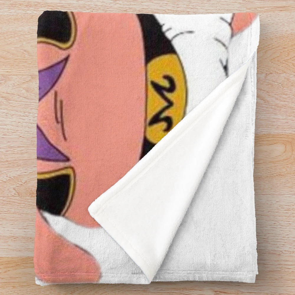 Cartoon parody plush blanket with funny pop culture designs