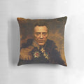 Christopher Walken portrait custom pillow featuring photoshopped face