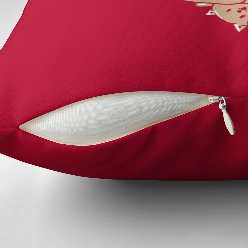 A heart-shaped pillow with a cat print, perfect for cat lovers and pet owners.