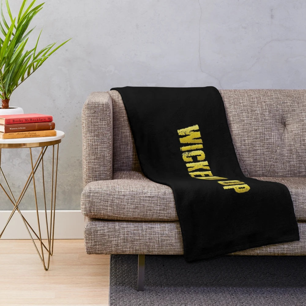 Vibrant and trendy plush blanket featuring a Florida "wicked" slang design