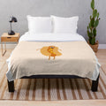Funny hot dog design plush blanket for cozy and entertaining home decor