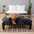 George Clooney photo art design printed on a soft, cozy plush blanket