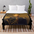 Gordon Ramsay inspired plush blanket with custom celebrity portrait