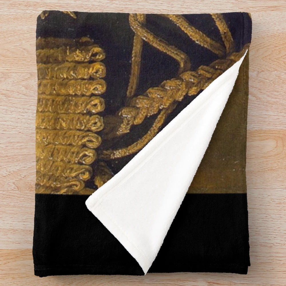 Gordon Ramsay inspired plush blanket with custom celebrity portrait