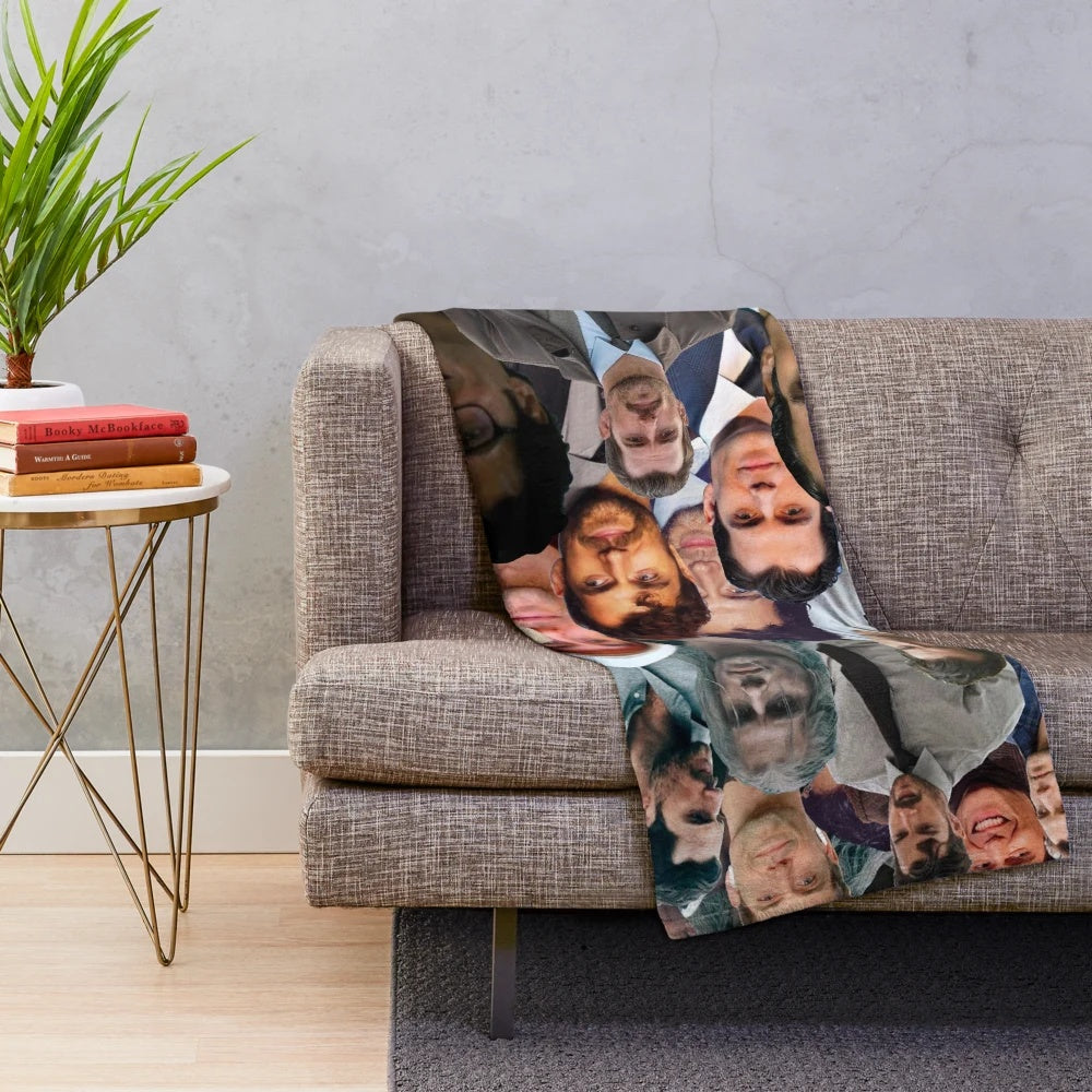 Henry Cavill photo collage plush blanket