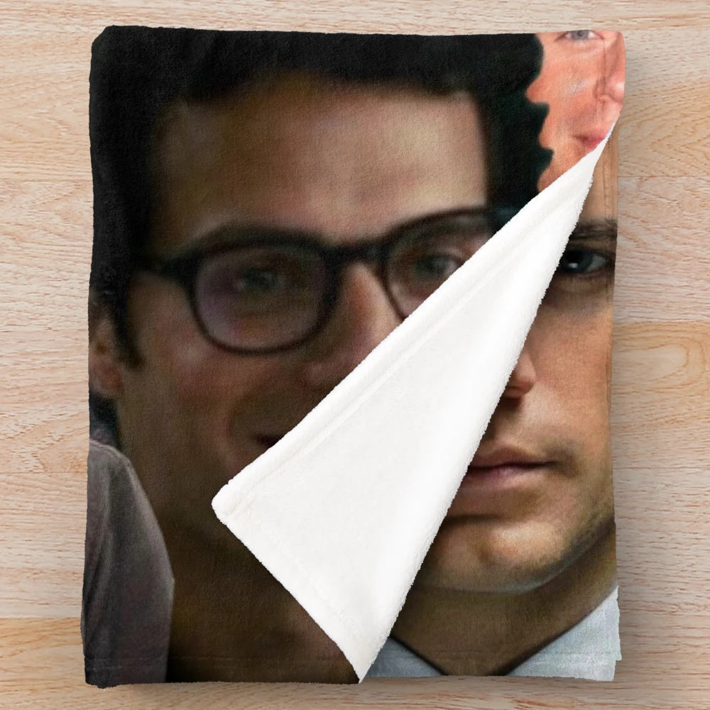 Henry Cavill photo collage plush blanket