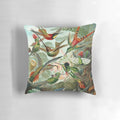 Vibrant hummingbird design on a high-quality throw pillow