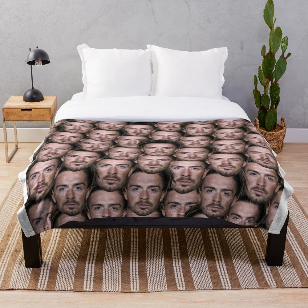 Jack Grealish Inspired Plush Blanket