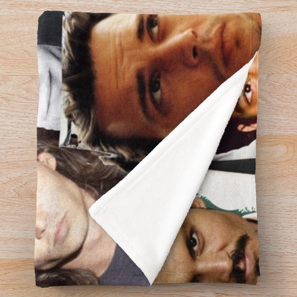 Johnny Depp Collage Plush Blanket