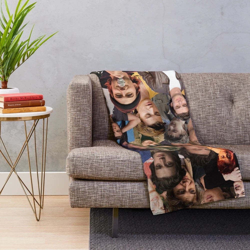 Joseph Keery photo collage plush blanket