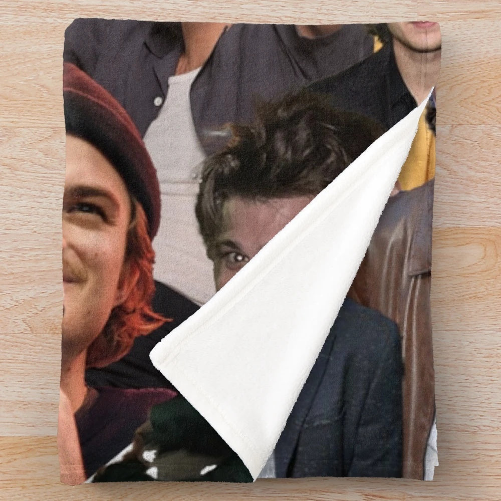 Joseph Keery photo collage plush blanket