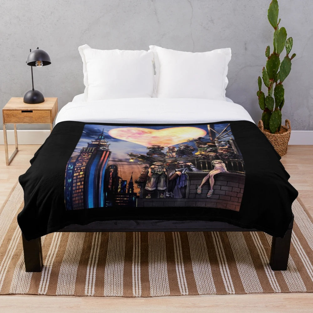 Kingdom Hearts Inspired Plush Blanket