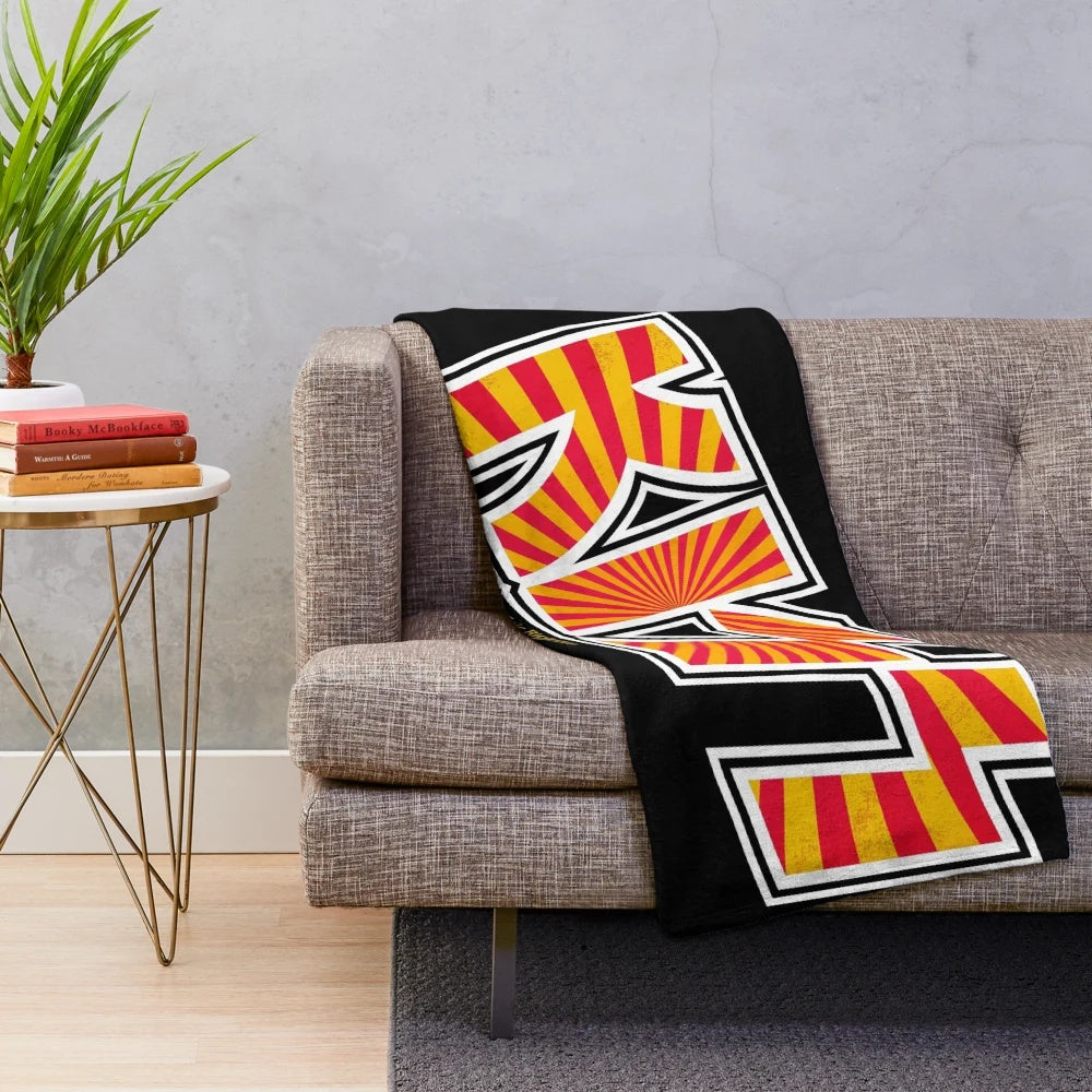 KISS Starburst Design Plush Blanket