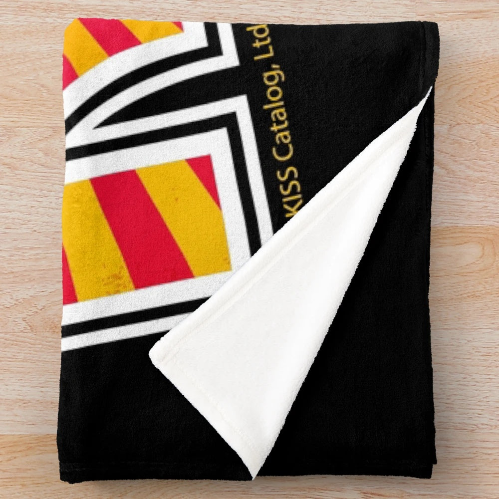 KISS Starburst Design Plush Blanket