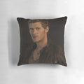 Stylish pillow featuring a portrait of Klaus Mikaelson, the iconic character from The Vampire Diaries