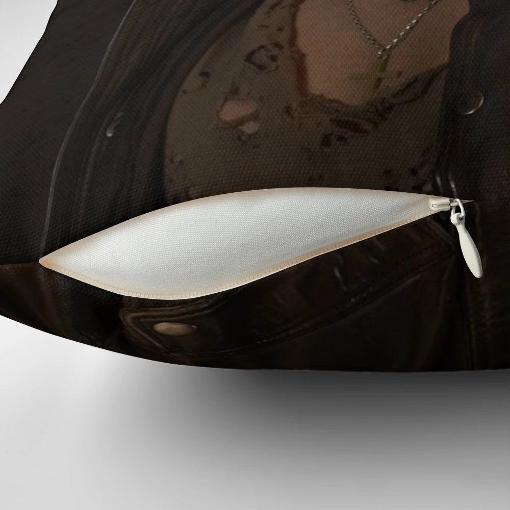 Stylish pillow featuring a portrait of Klaus Mikaelson, the iconic character from The Vampire Diaries