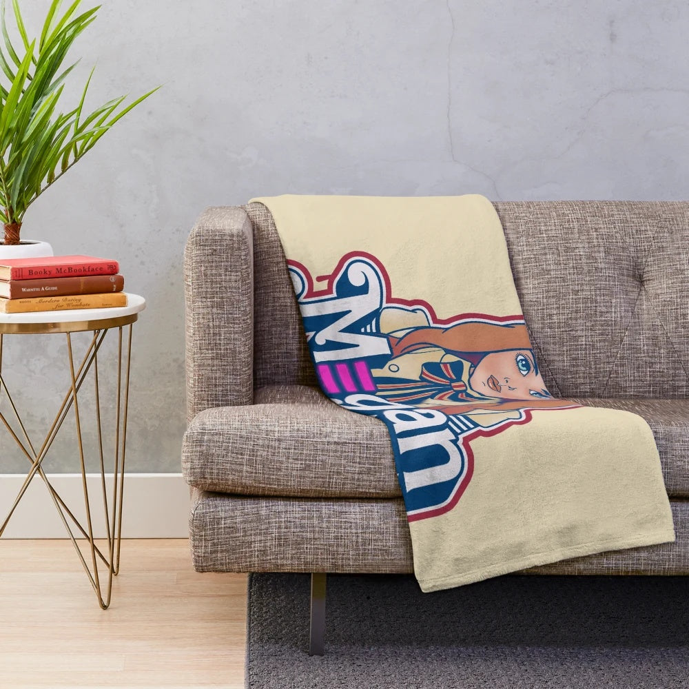 M3gan doll plush blanket