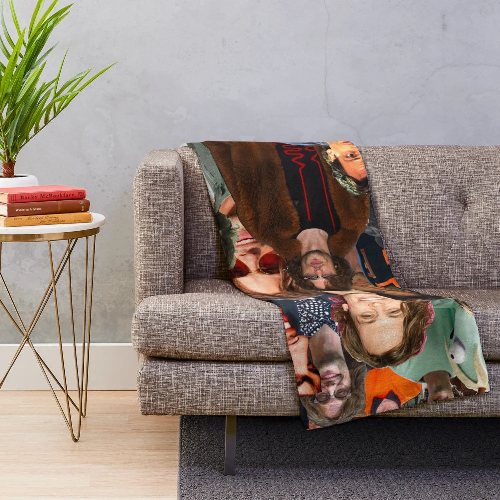 Matthew Gray Gubler Collage Plush Blanket