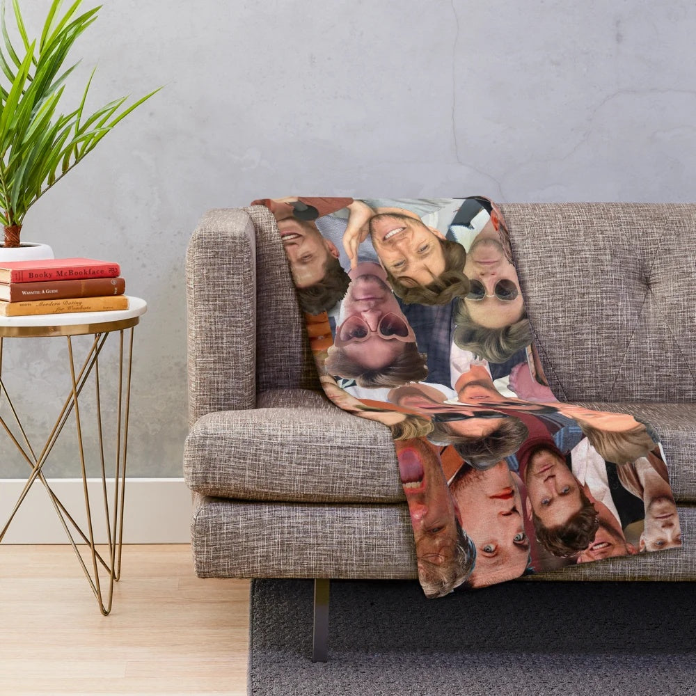 Niall Horan inspired photo collage plush blanket