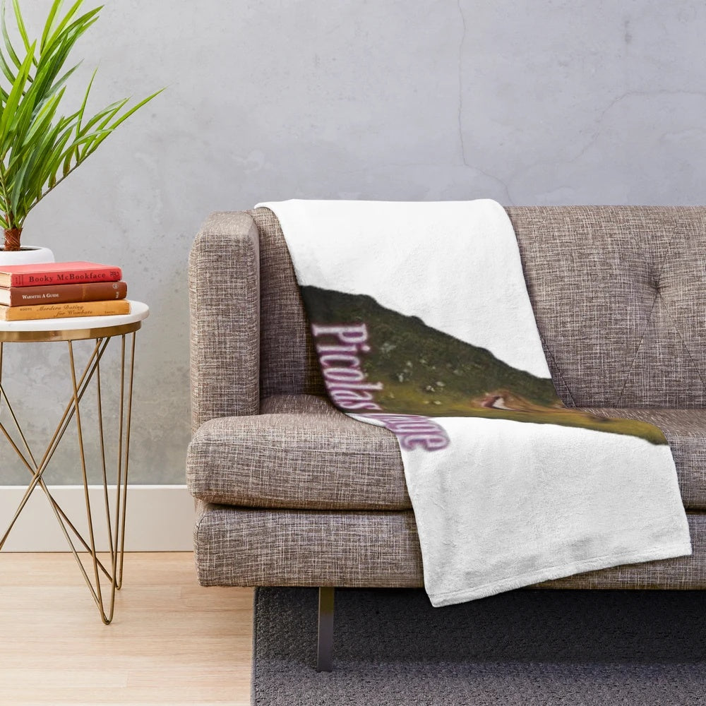 Soft and cozy plush blanket featuring the iconic face of actor Nicolas Cage