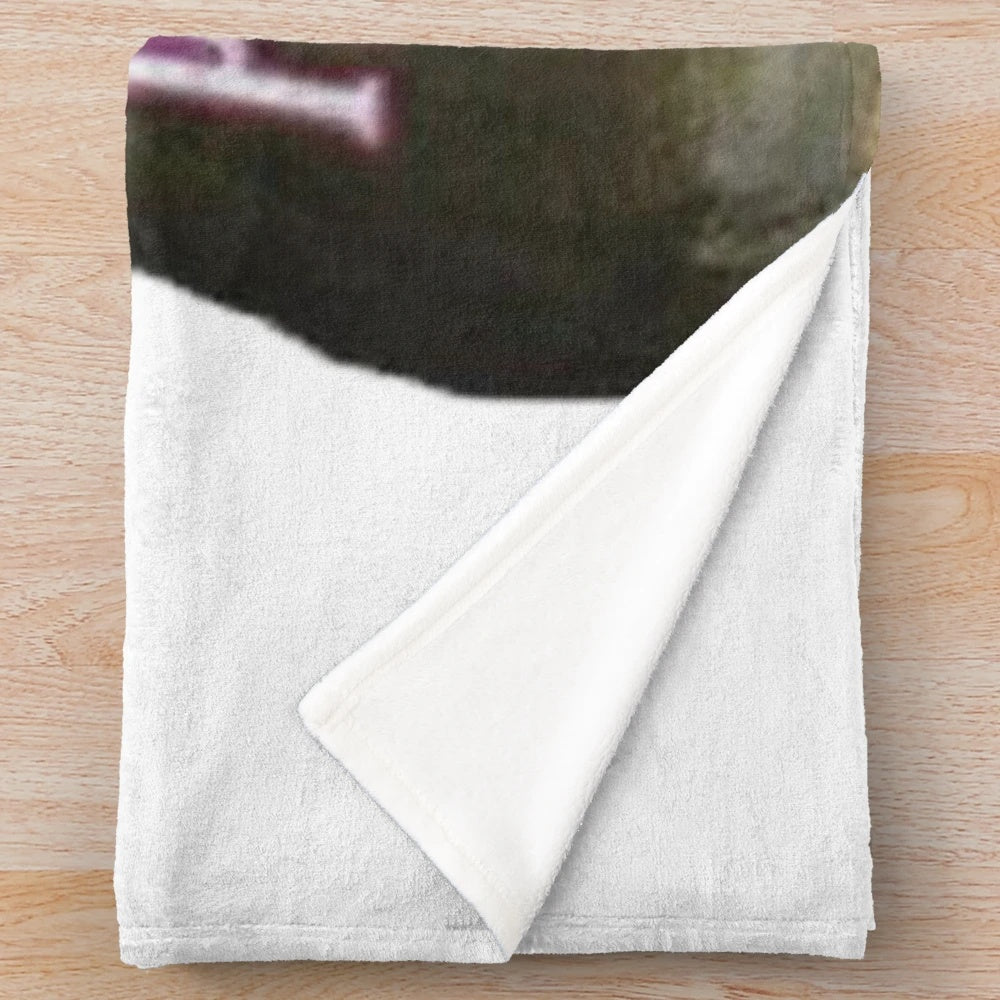 Soft and cozy plush blanket featuring the iconic face of actor Nicolas Cage