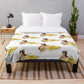 Nicolas Cage collage pattern plush blanket