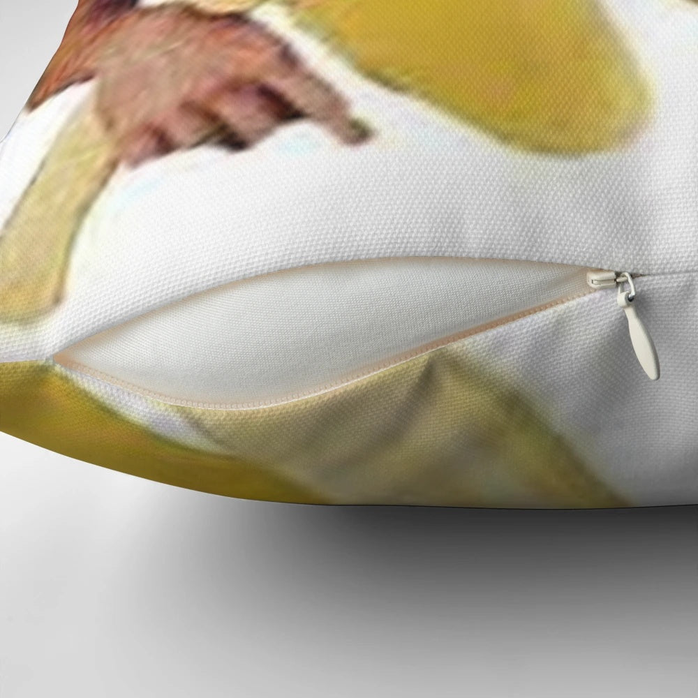 Nicolas Cage inspired decorative pillow with his iconic image