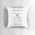 Whimsical 'Not Creepy' Valentines Pillow with Funny, Snarky Design