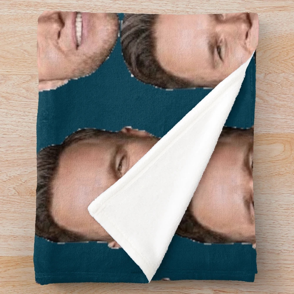Olly Murs Inspired Plush Blanket with Vintage Graphic Design