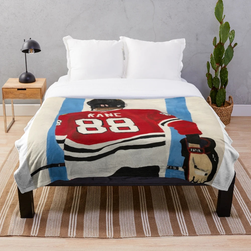 Patrick Kane Painting Plush Blanket