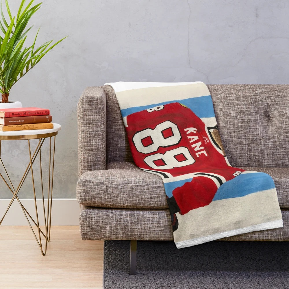 Patrick Kane Painting Plush Blanket