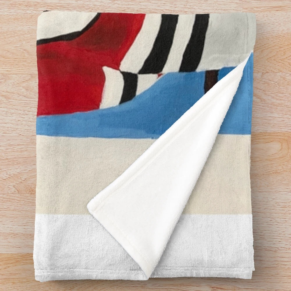 Patrick Kane Painting Plush Blanket