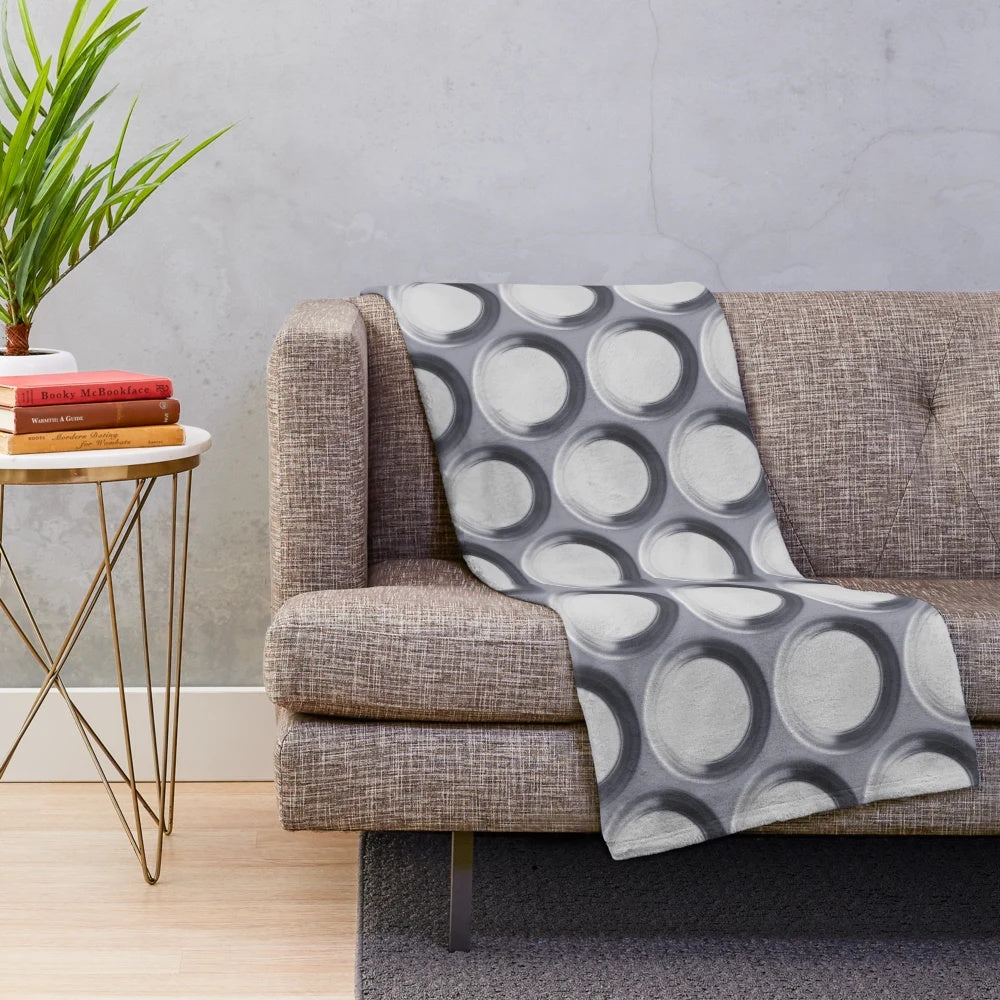 Plush blanket with pill pattern design, perfect for health-themed home decor