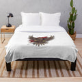 Garuda di dadaku plush blanket with custom pop art and nature inspired designs