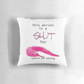 Cozy plush worm on string decorative throw pillow