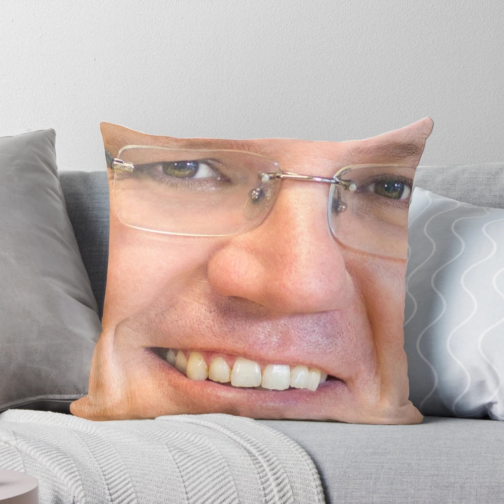 Scomo-inspired home decor pillow featuring the Australian Prime Minister