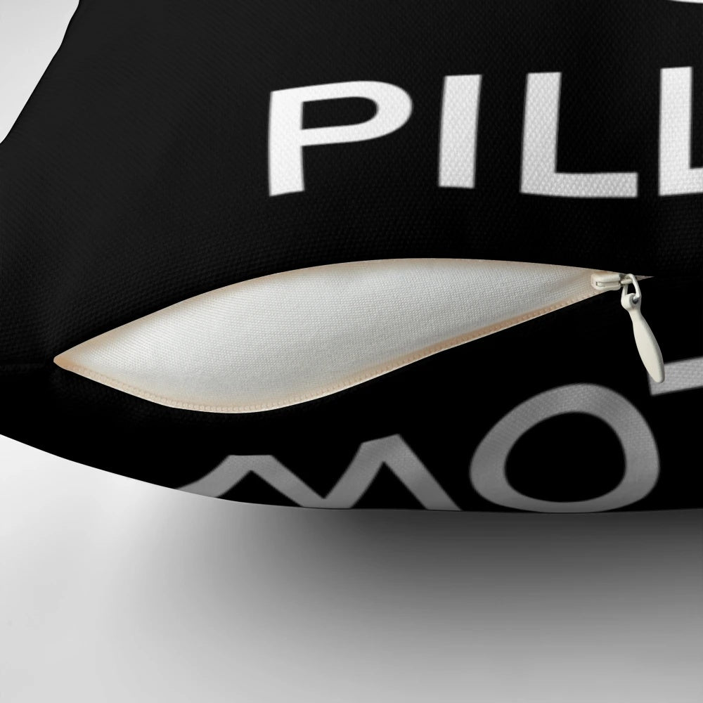 Scream-themed decorative pillow with a haunting design
