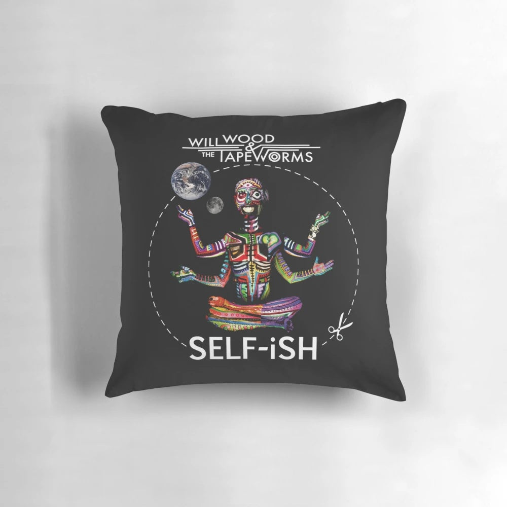 Selfish Self-ish Will Wood Decorative Pillow for Home Decor