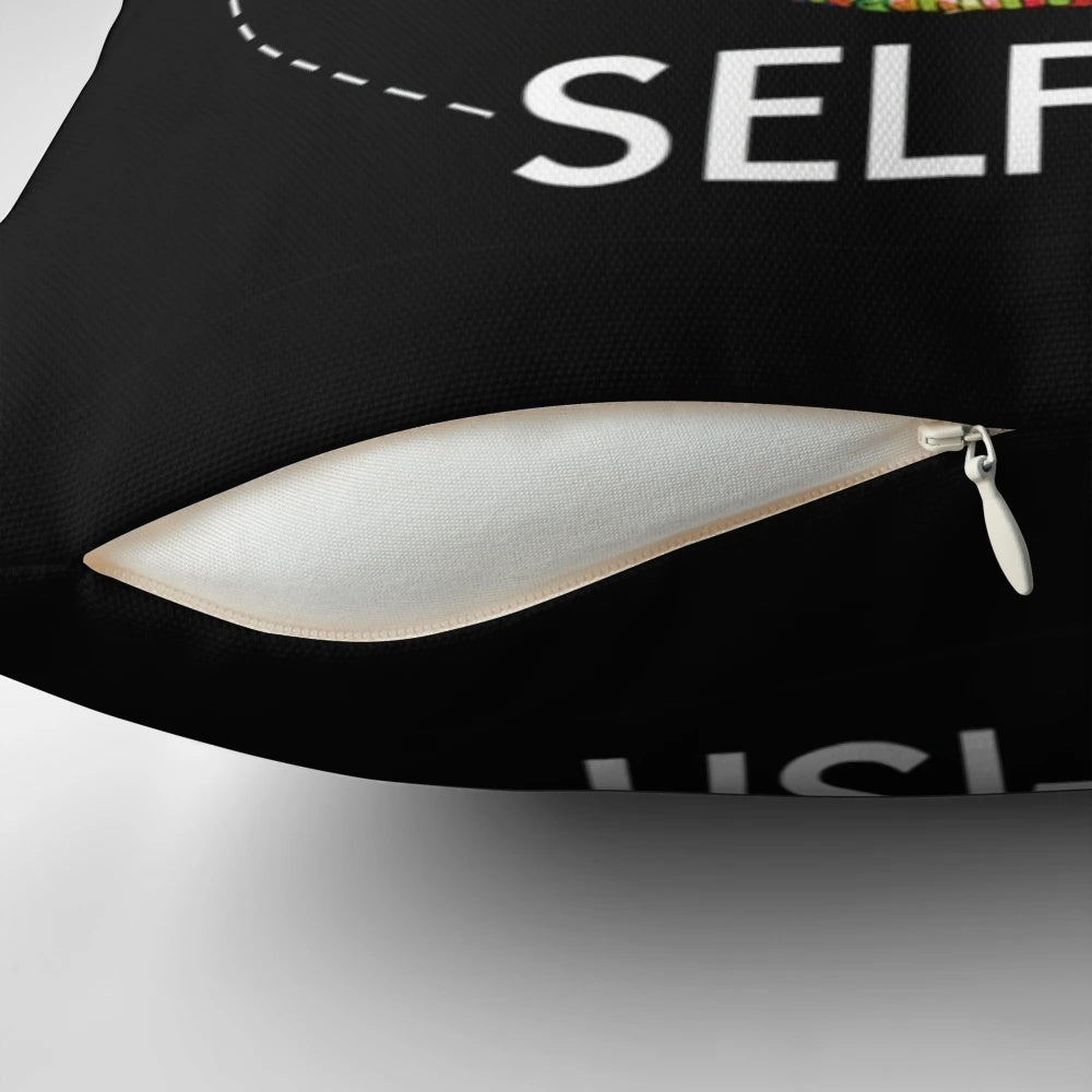 Selfish Self-ish Will Wood Decorative Pillow for Home Decor