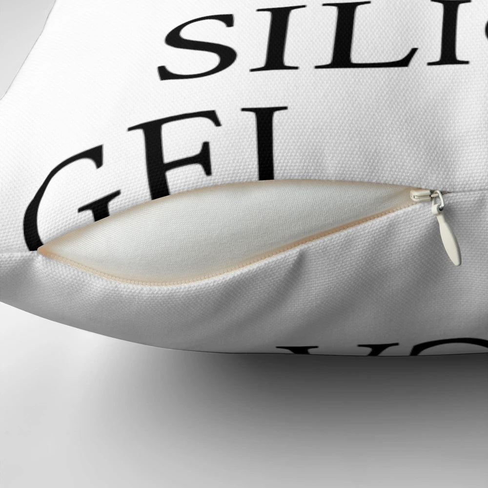 Silica gel pillow with a quirky and ironic design