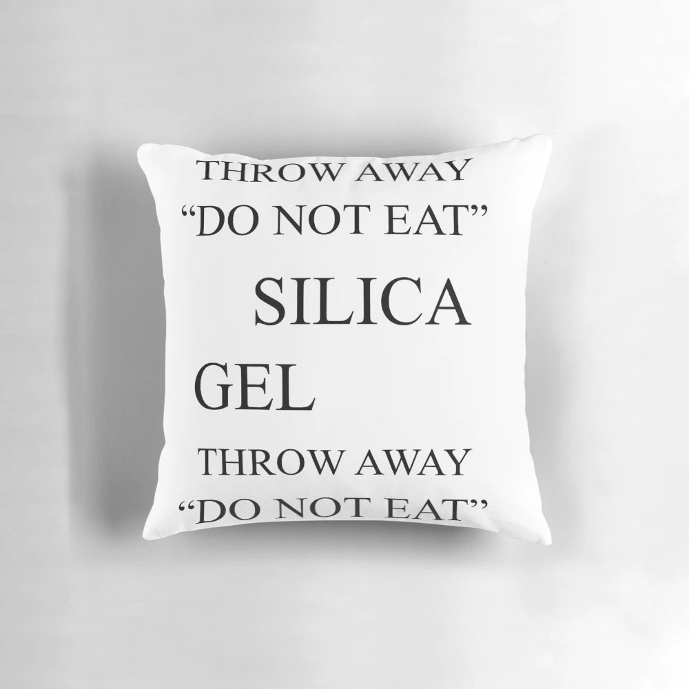 A black and white silica gel pillow, a unique and quirky home accessory.